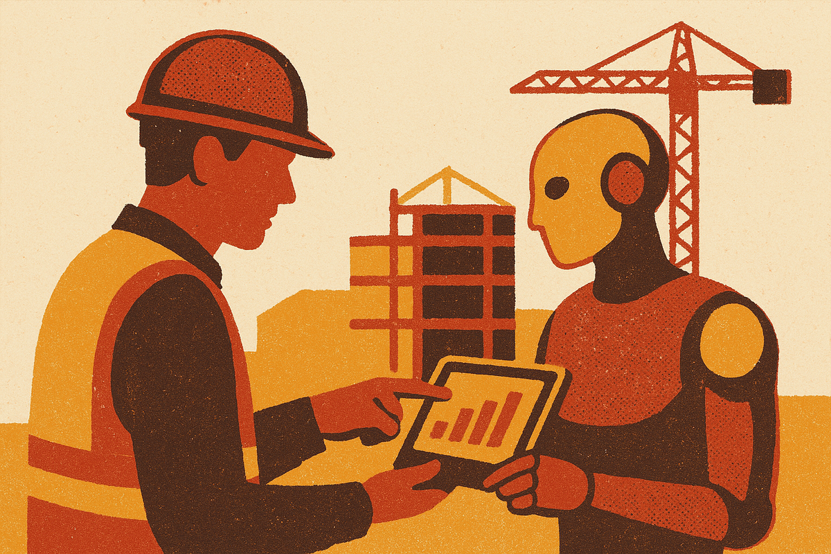 Cover illustration for “Data Conditions Required for AI Agents in Construction Operations”
