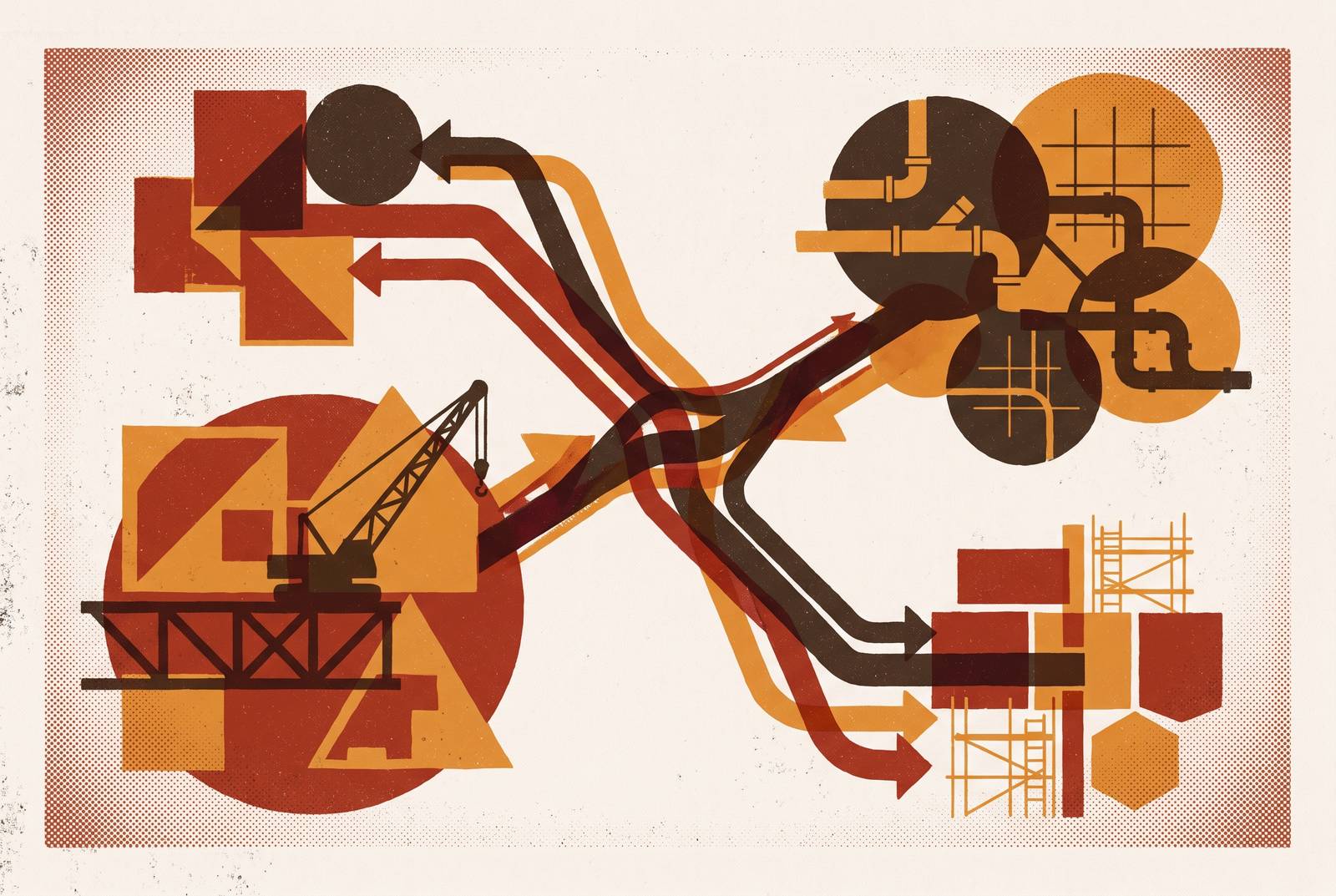 Cover illustration for “Multiparty Data Coordination in EPC Project AI Deployments”
