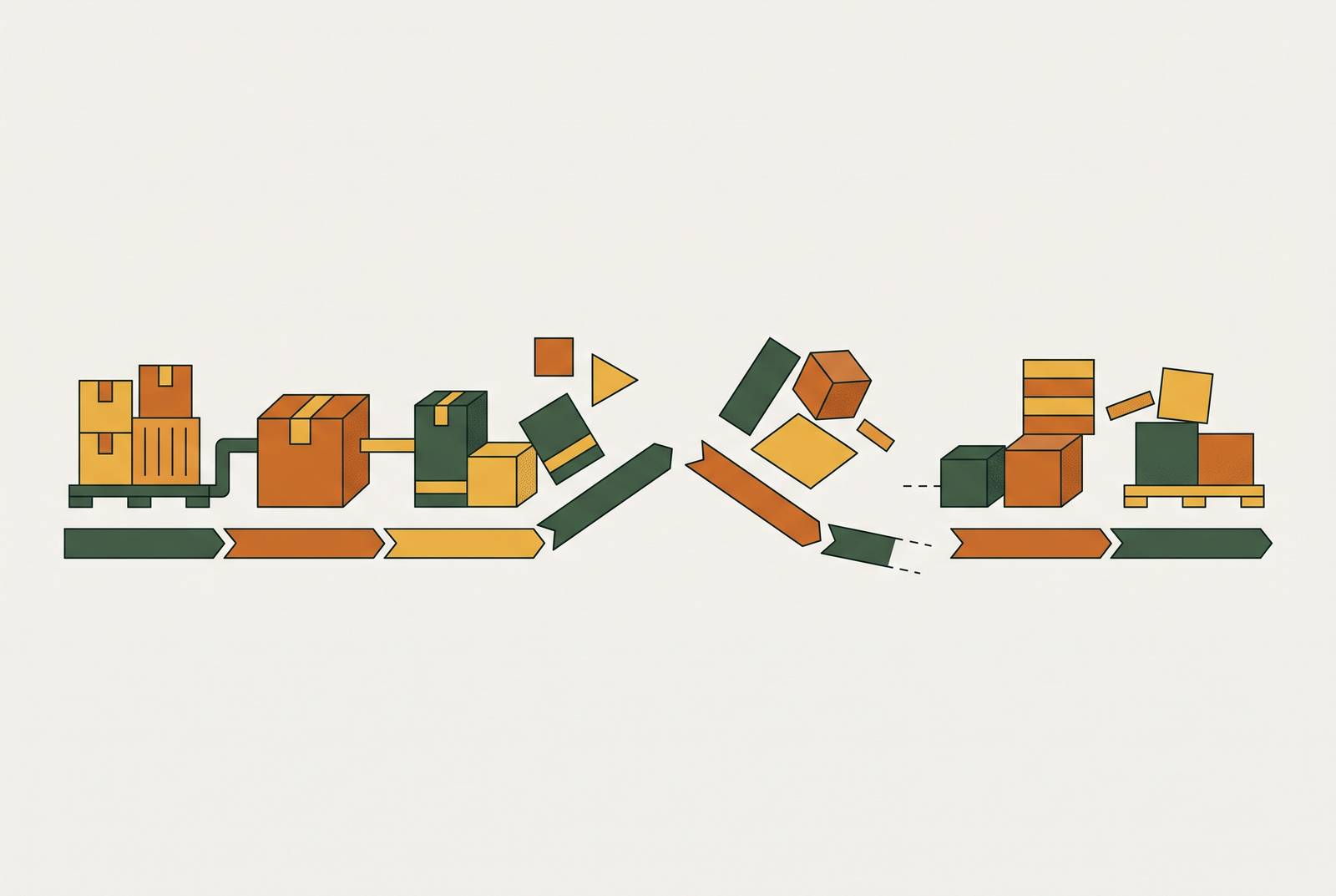 Cover illustration for “Identifying Broken Handoffs in Logistics Operations”