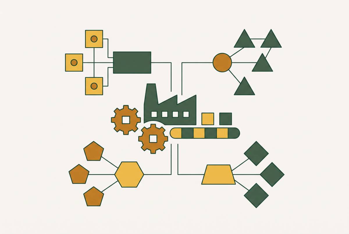 Cover illustration for “AI Agent Platforms Compared for Manufacturing Operations”