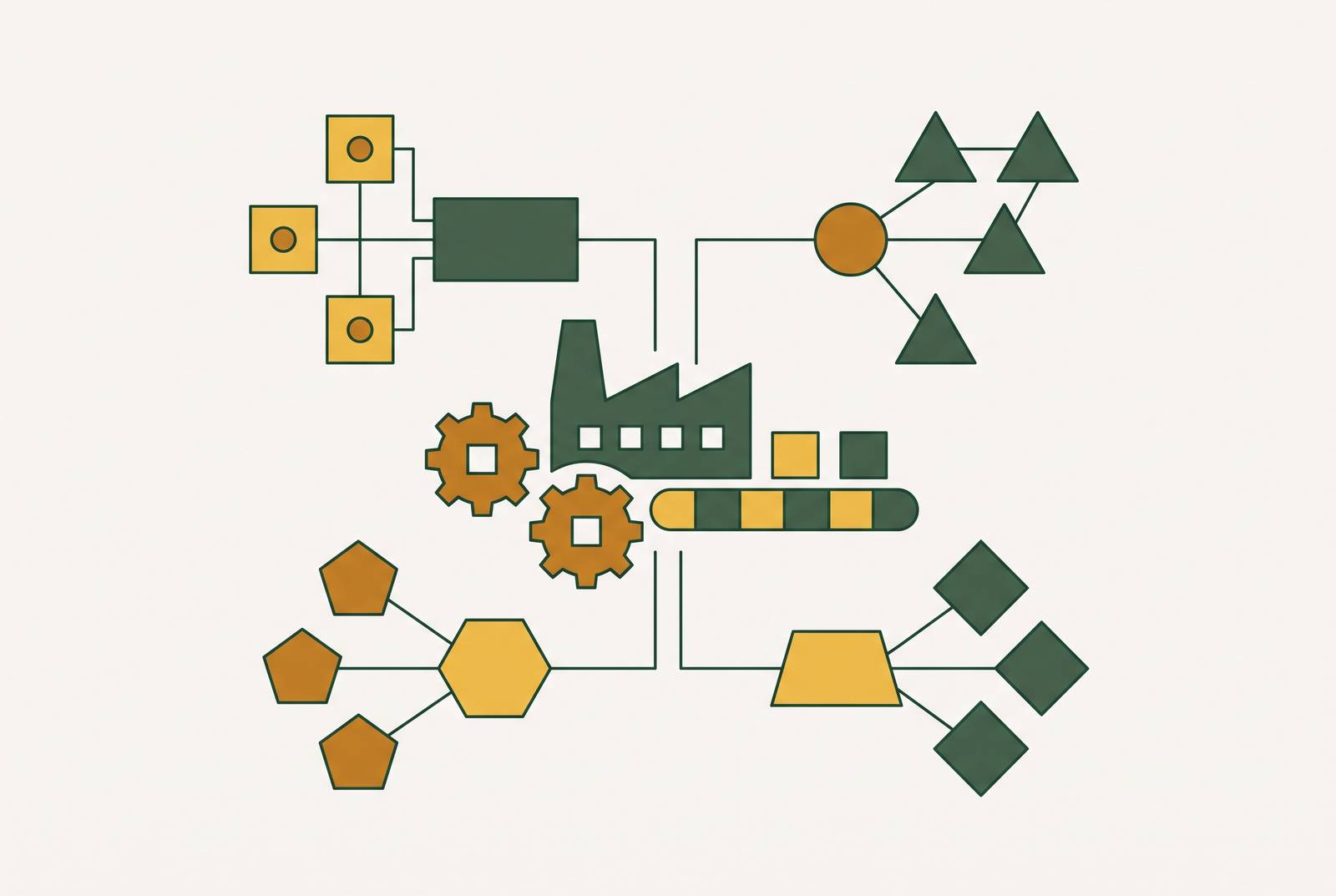 Cover illustration for “AI Agent Platforms Compared for Manufacturing Operations”