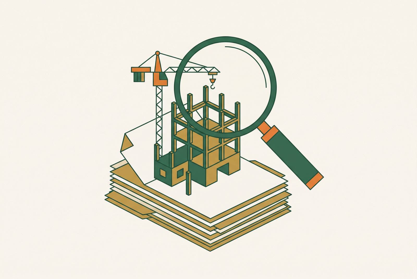 Cover illustration for “Construction Project Court Filings as Operational Post-Mortems”