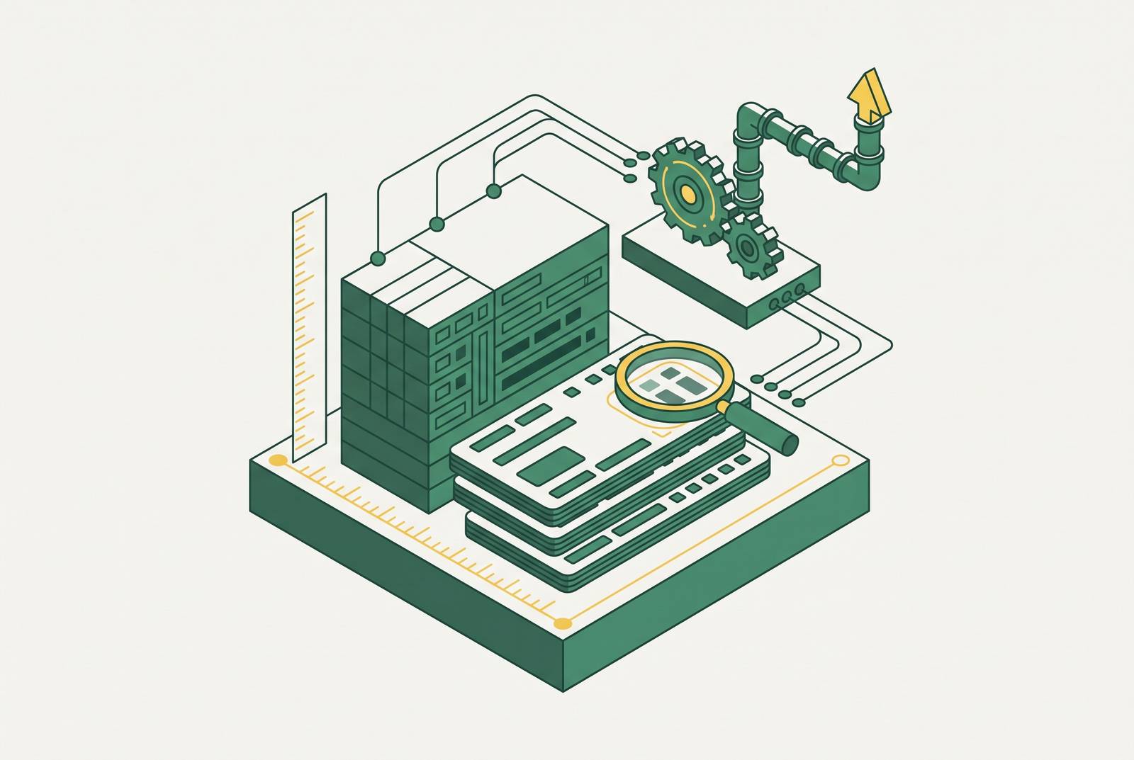 Cover illustration for “Baseline Data Requirements Before Starting an AI Process Redesign”