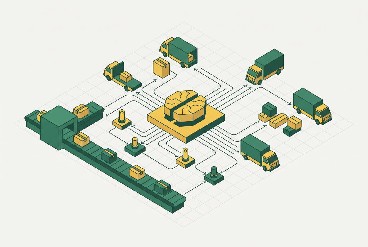 Cover illustration for “AI Agent Role Design in Logistics Dispatch Operations”