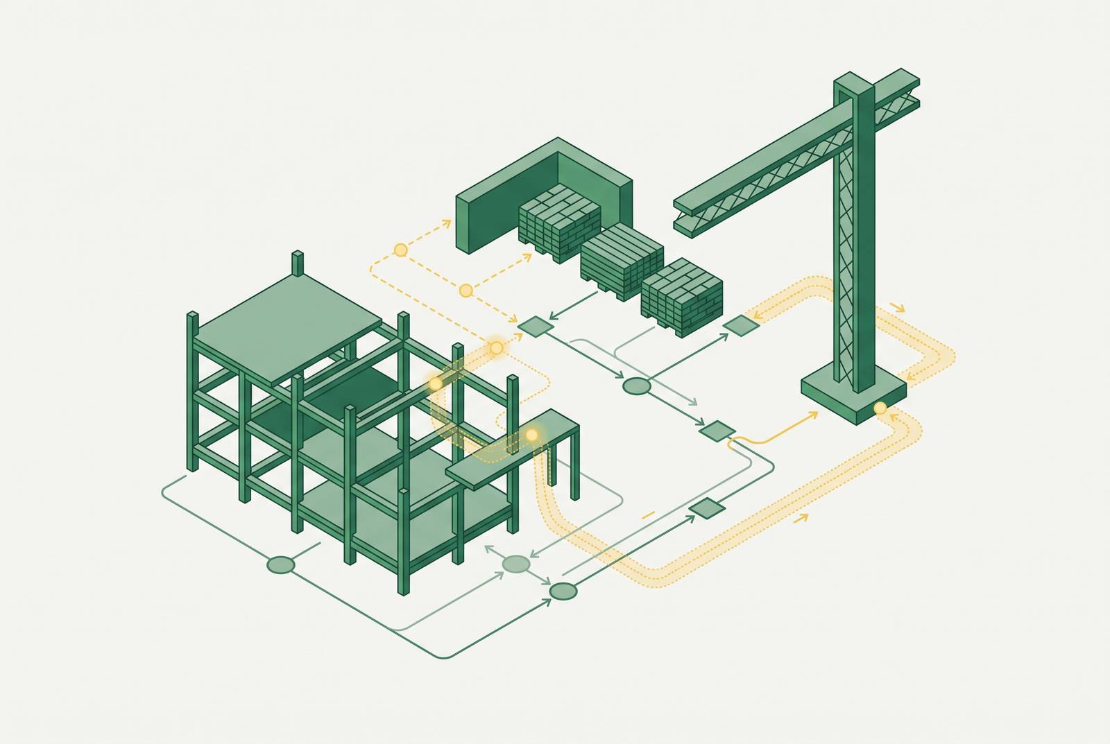 Cover illustration for “Shadow Workflow Mapping in Construction Operations”