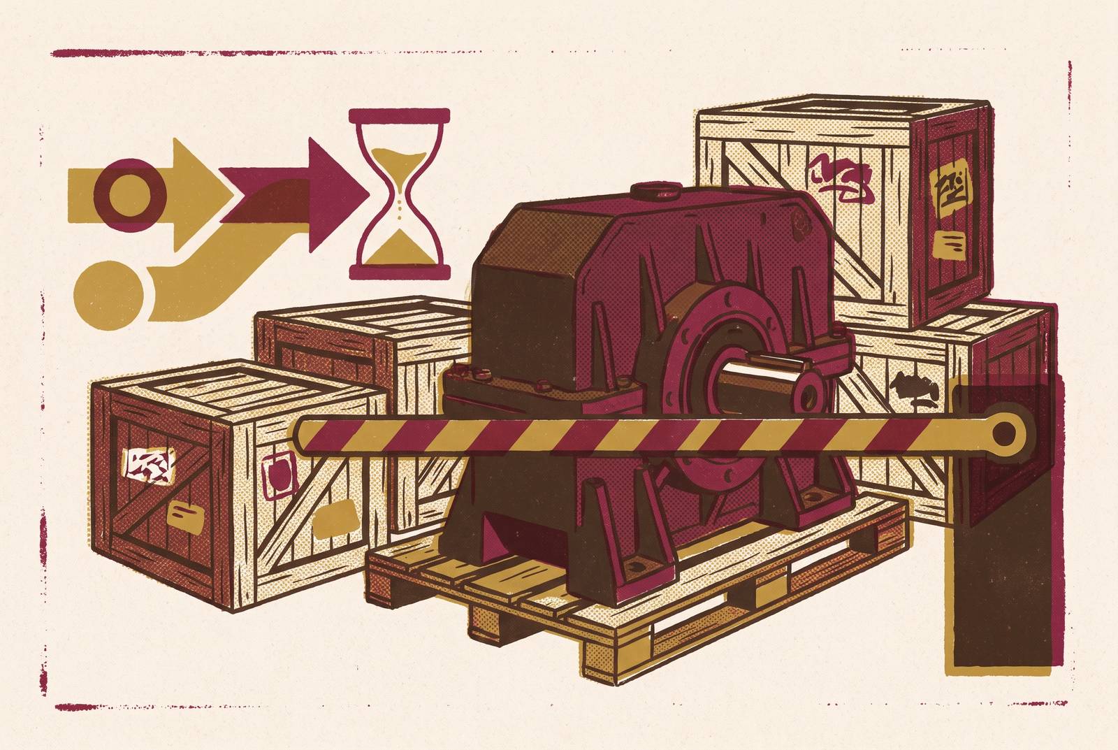 Cover illustration for “Customs and Import Clearance Delays on Critical Plant Equipment”
