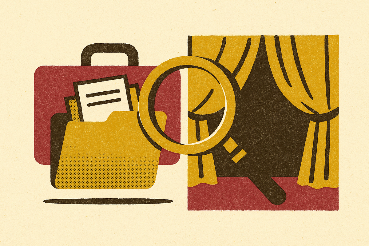 Cover illustration for “Expediting Reports as Evidence vs. Procurement Theater”