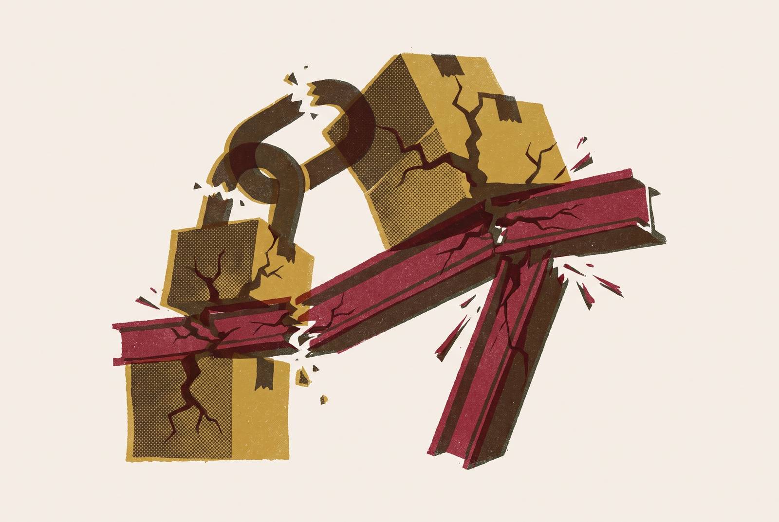 Cover illustration for “Subcontractor Financial Distress and Material Supply Risk”