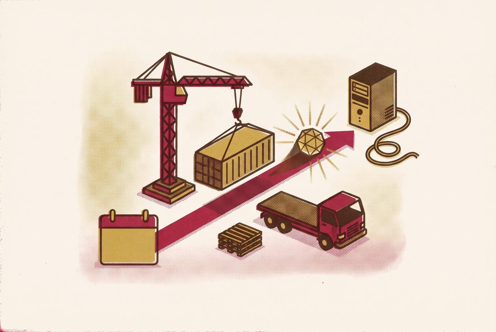 Cover illustration for “Why Construction Logistics Teams Go Live With AI in Weeks When IT Stays Out of the Critical Path”
