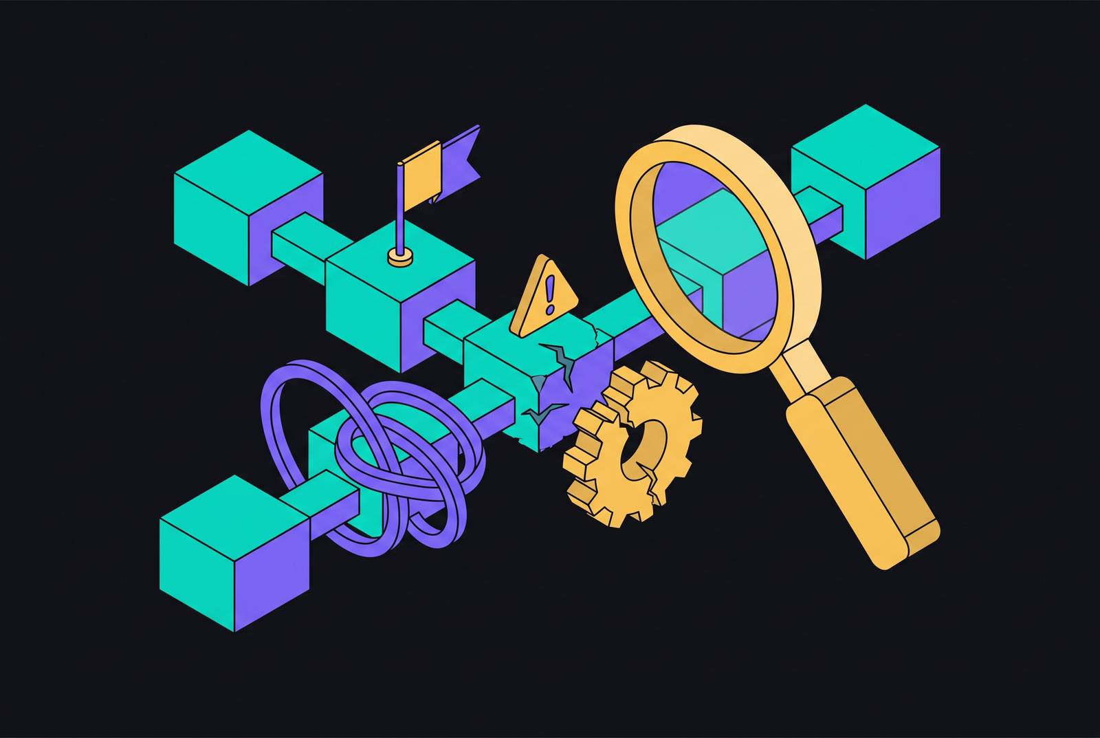 Cover illustration for “Process Audit Red Flags That Signal Automation Will Fail”