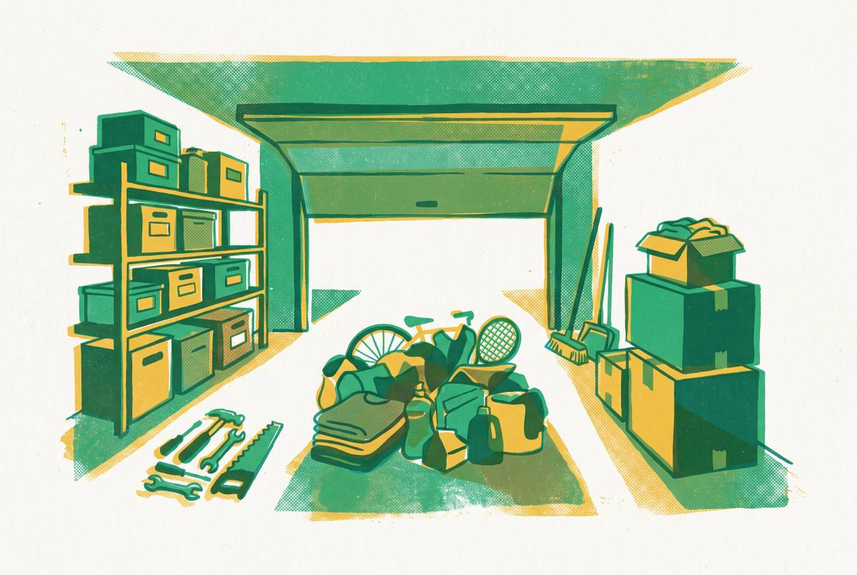 Cover illustration for “Decluttering a Garage for Maximum Resale Return”