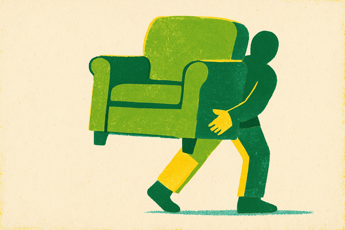 Cover illustration for “Who Buys Used Furniture Near You”