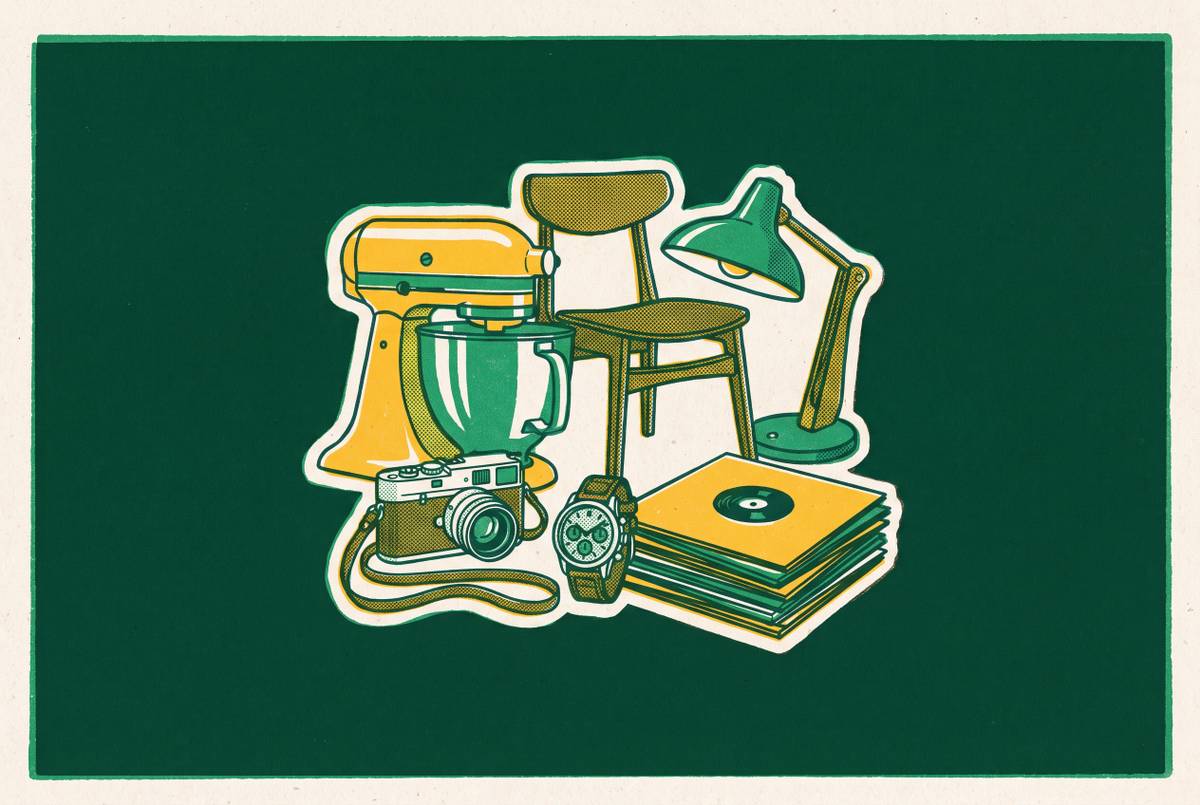 Cover illustration for “Household Items with Surprisingly High Resale Value”