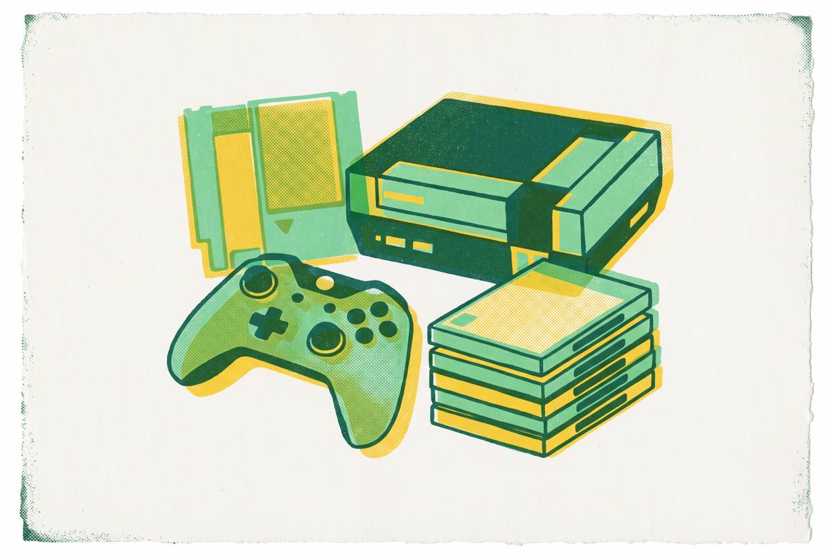 Cover illustration for “Used Video Game Resale Values by Console Generation”