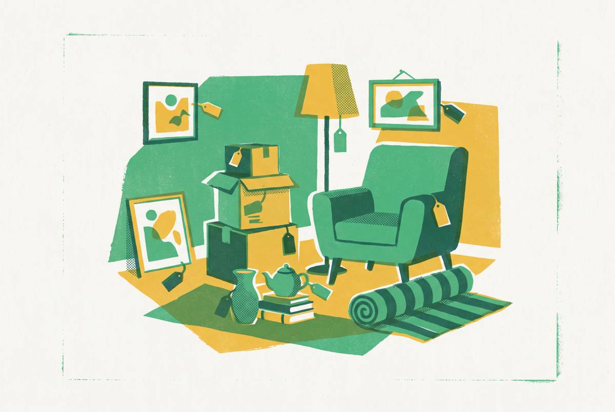 Cover illustration for “Estate Sale Cleanout Selling Strategy”