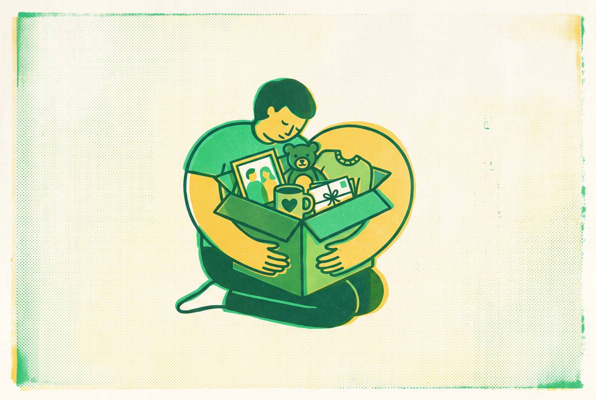 Cover illustration for “How to Declutter When You Are Emotionally Attached to Items”