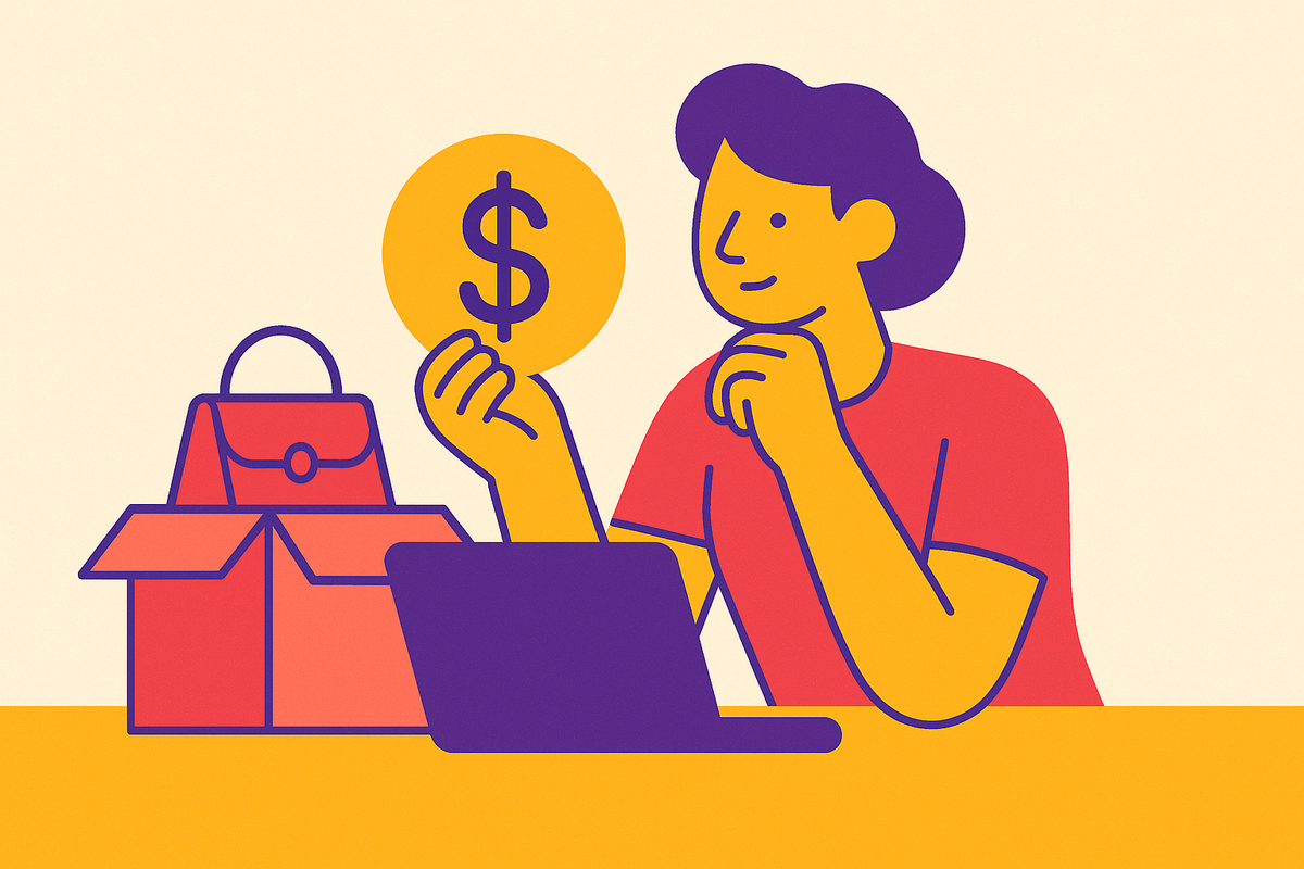 Cover illustration for “What Casual Sellers Actually Earn From Decluttering”