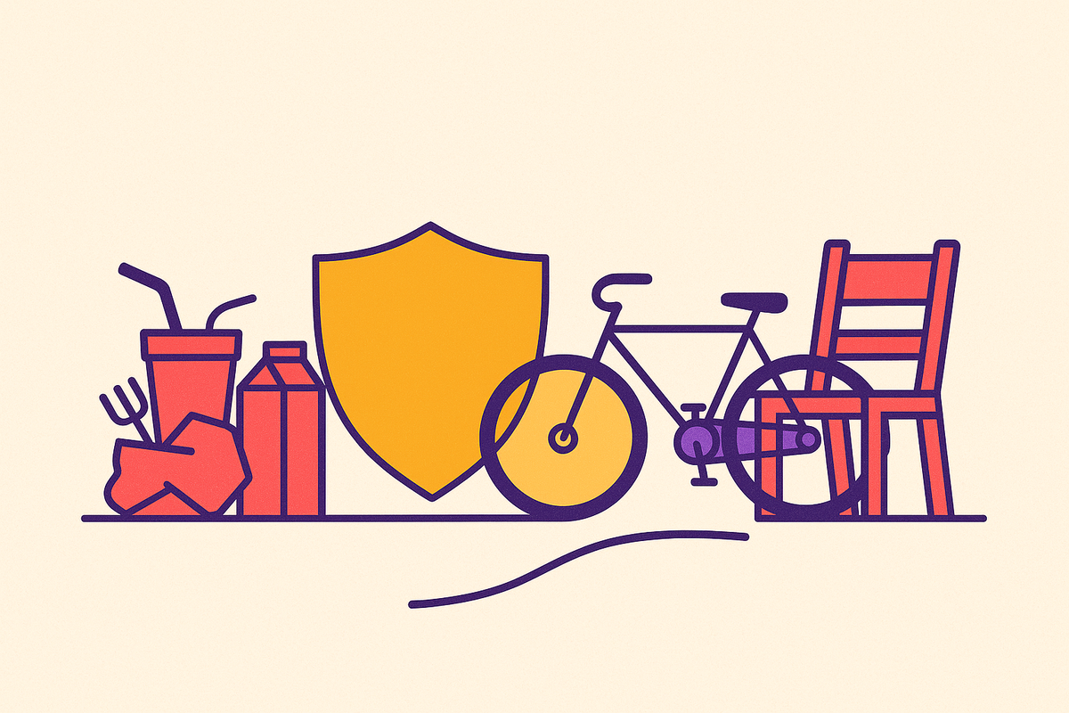 Cover illustration for “Why Durable Goods Hold Value Longer Than Disposable Ones”