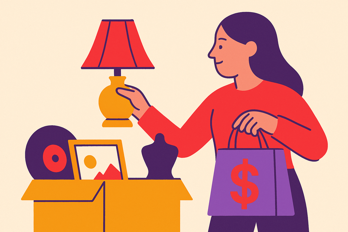 Cover illustration for “Estate Sale Reselling as a Sourcing Subculture”