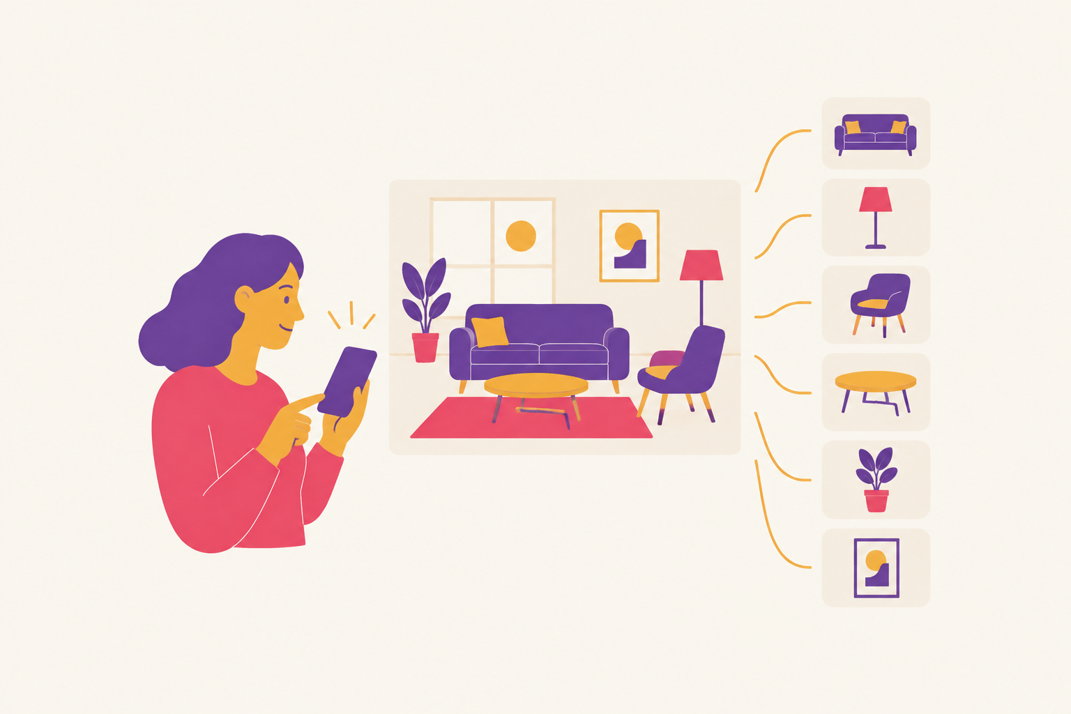 Cover illustration for “The Room-at-Once Listing App That Replaces Item-by-Item Posting”