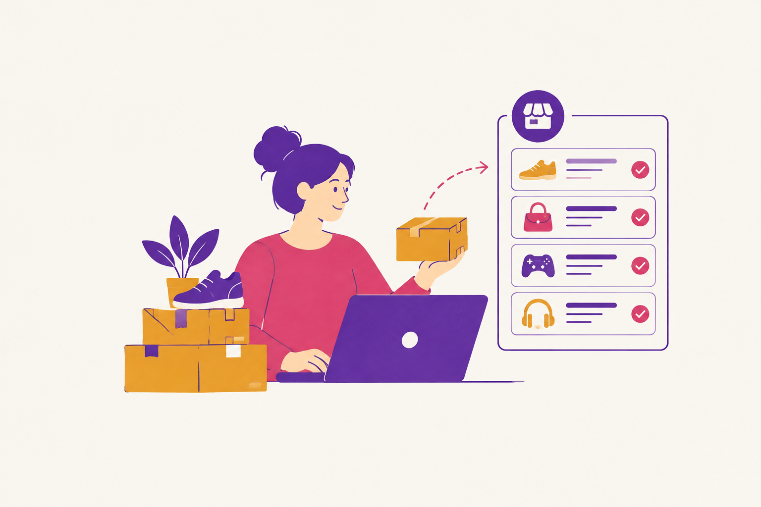 Cover illustration for “The Batch-Listing Workflow That Serious Resellers Use on Facebook Marketplace”