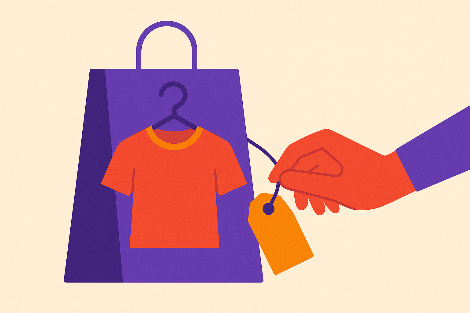 Cover illustration for “Mainstream Retail Brands Entering the Resale Market”