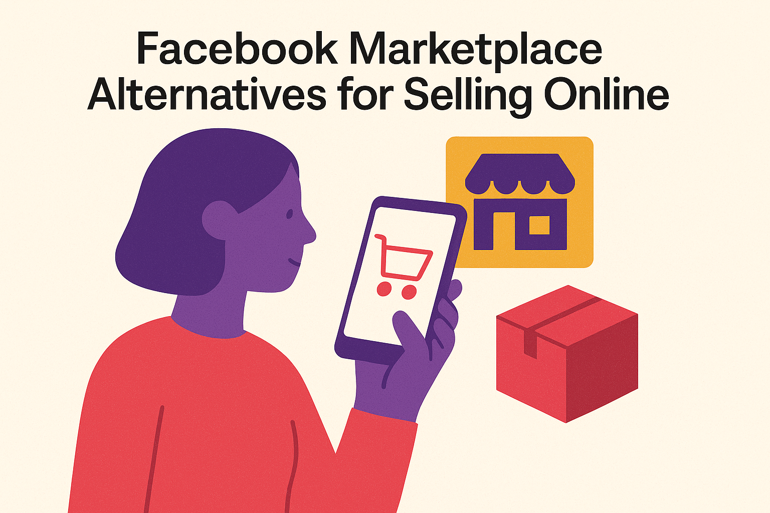 Cover illustration for “Facebook Marketplace Alternatives for Selling Online”