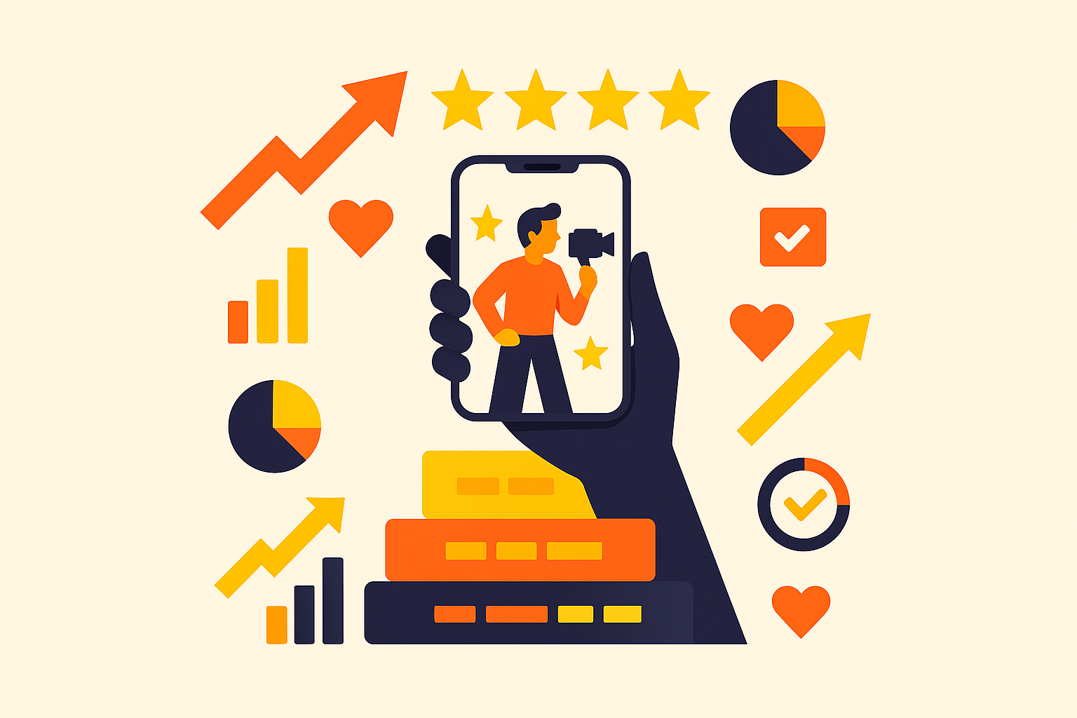 Cover illustration for “Quality Control Systems for Large UGC Creator Rosters”