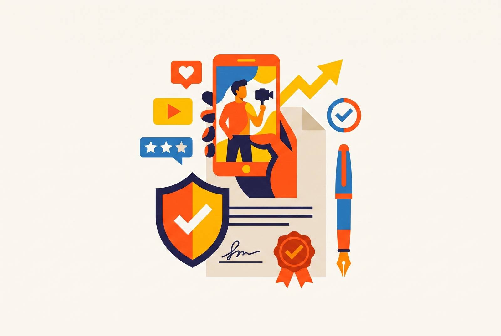Cover illustration for “UGC Contract Clauses Every Brand Should Include”