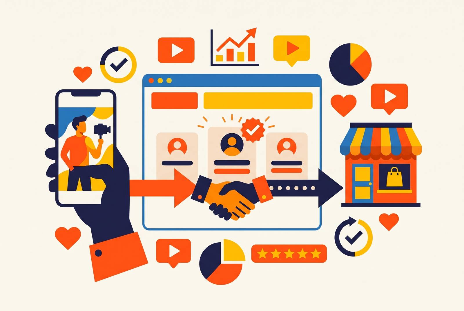 Cover illustration for “Which UGC Websites Actually Connect Creators With Brands”