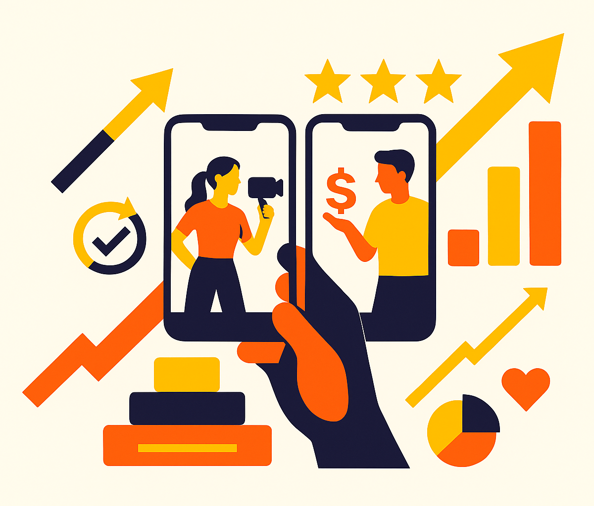 Cover illustration for “When to Switch from Organic UGC to Paid UGC Production”