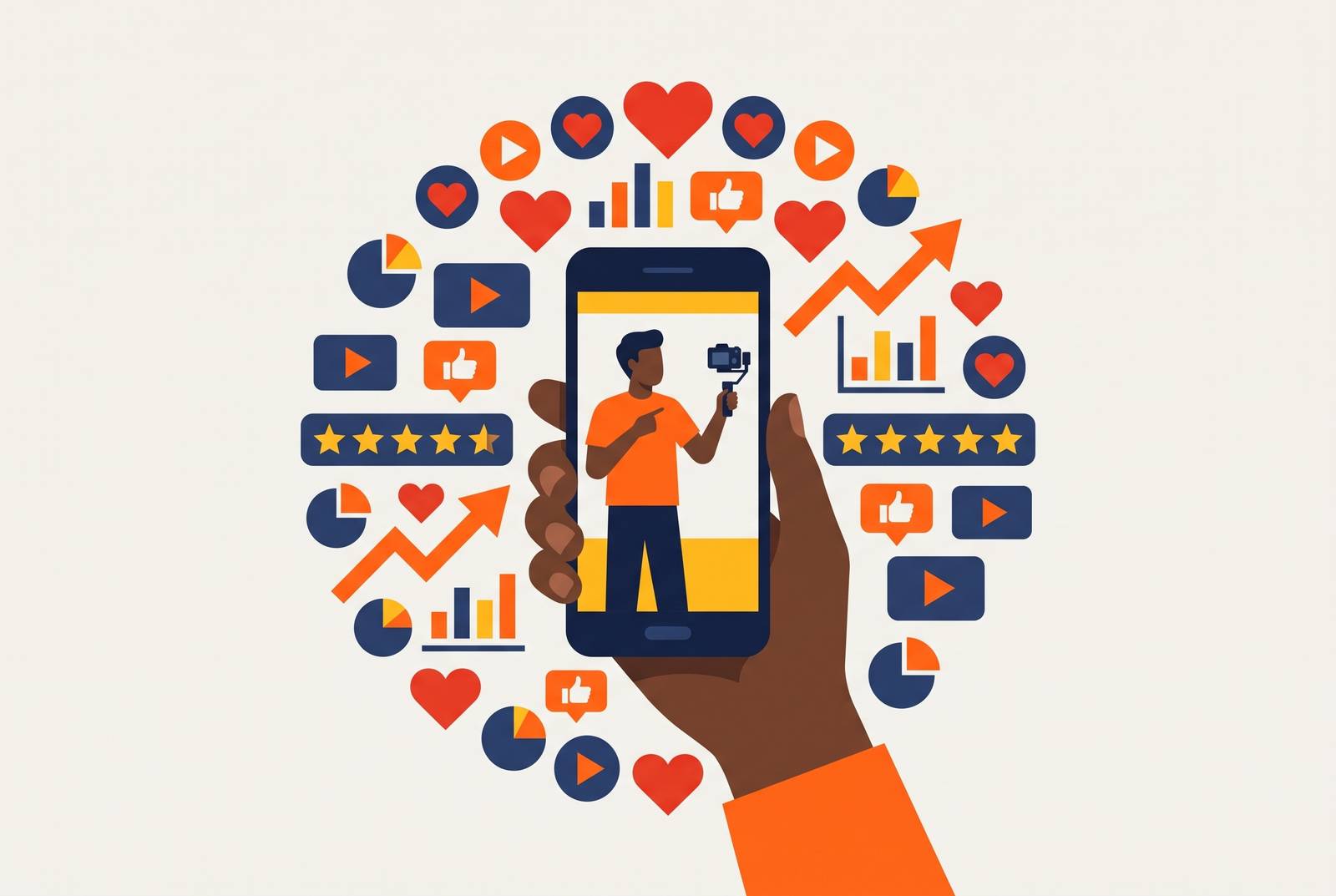 Cover illustration for “What a UGC Creator Actually Is and How Brands Use Them”