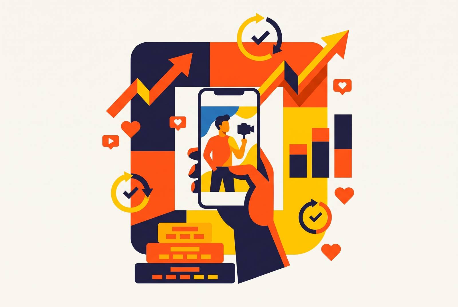 Cover illustration for “Setting UGC Program Goals for a Brand's First 90 Days”