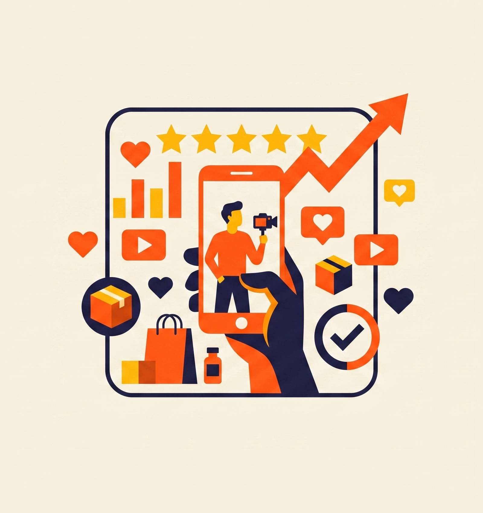 Cover illustration for “Best UGC Agencies for DTC Consumer Brands”