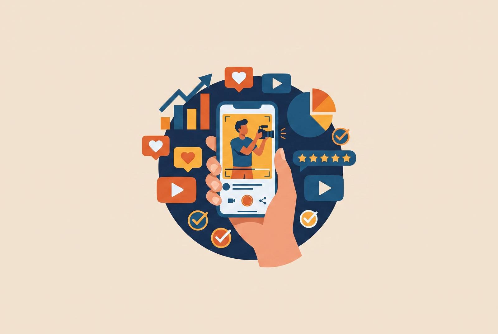 Cover illustration for “UGC Agencies Specializing in Mobile App Marketing”