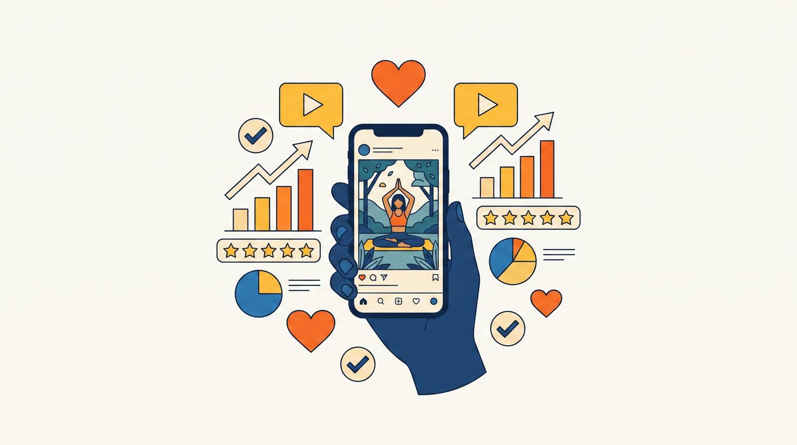 Cover illustration for “UGC Strategy for Consumer Wellness Apps on TikTok”