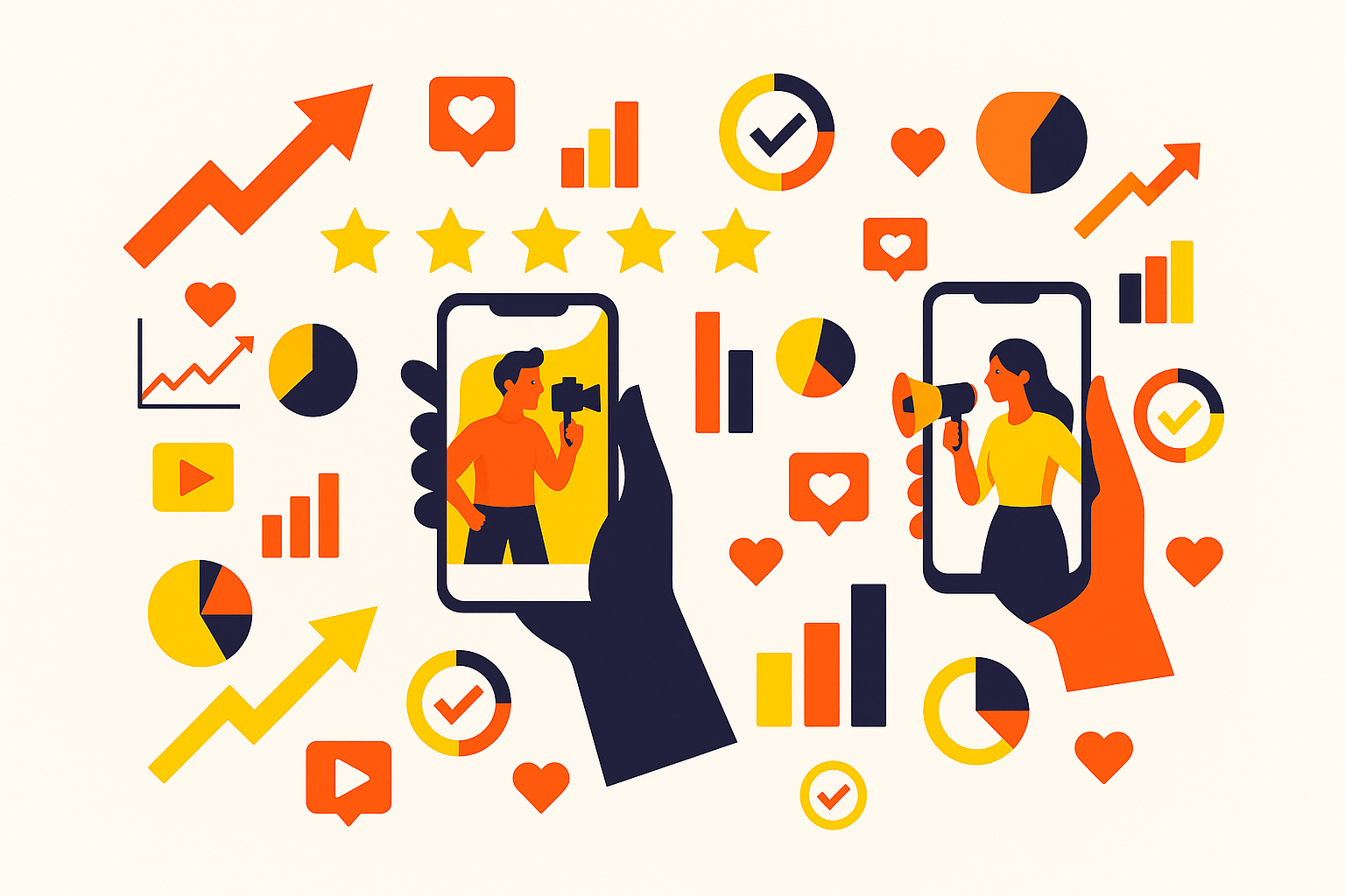 Cover illustration for “UGC Agency vs Influencer Marketing Agency for Consumer Brands”