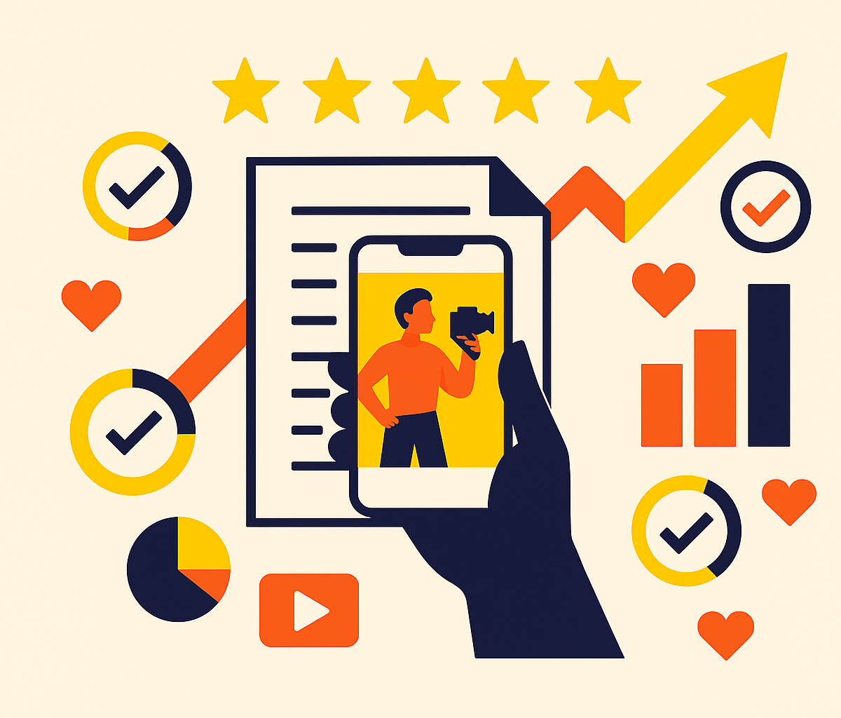 Cover illustration for “How to Write a UGC Creator Brief That Gets On-Brand Content”
