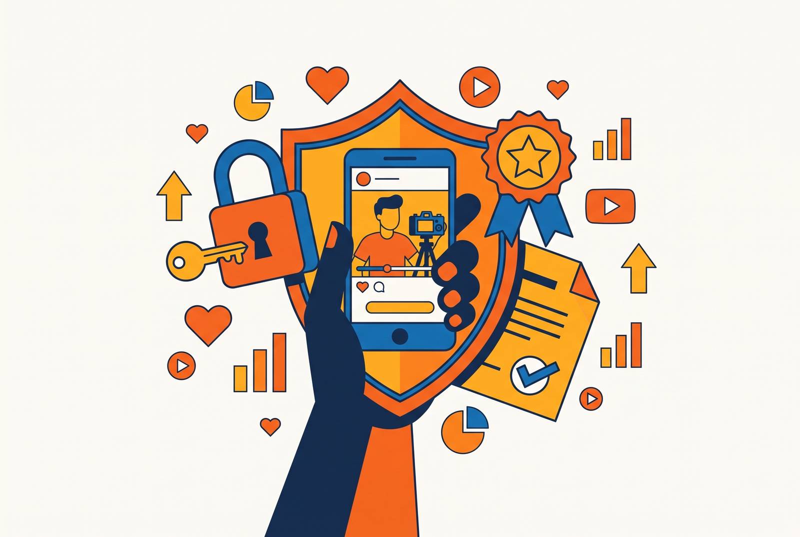 Cover illustration for “UGC Content Ownership Rights Explained for Brand Marketers”