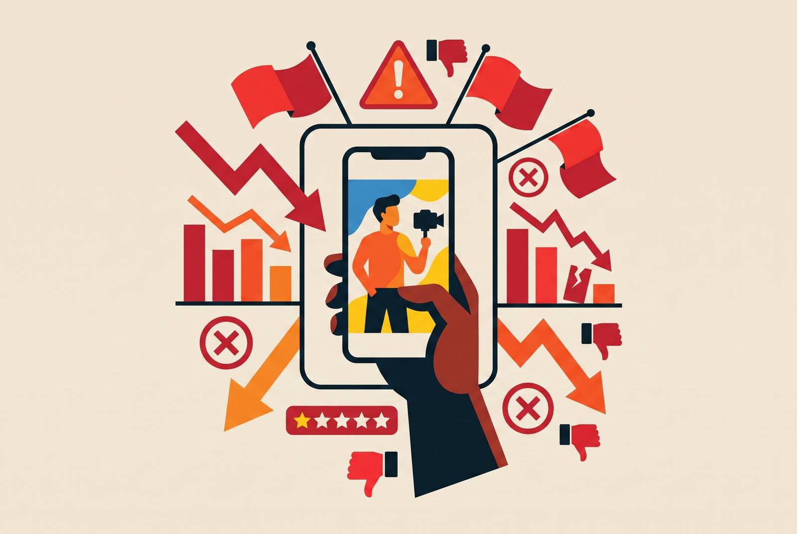 Cover illustration for “UGC Agency Red Flags That Signal Poor Delivery”
