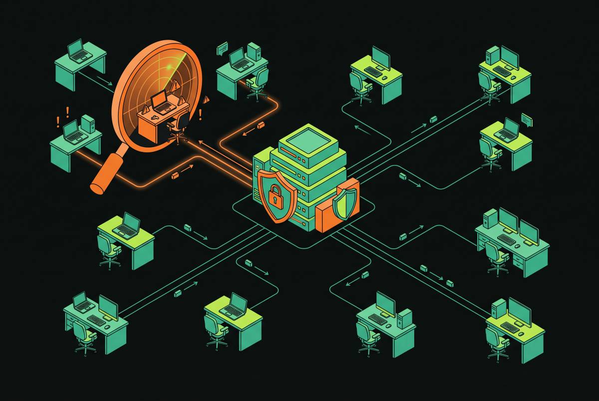 Cover illustration for “Insider Threat Detection in Remote and Hybrid Workforces”