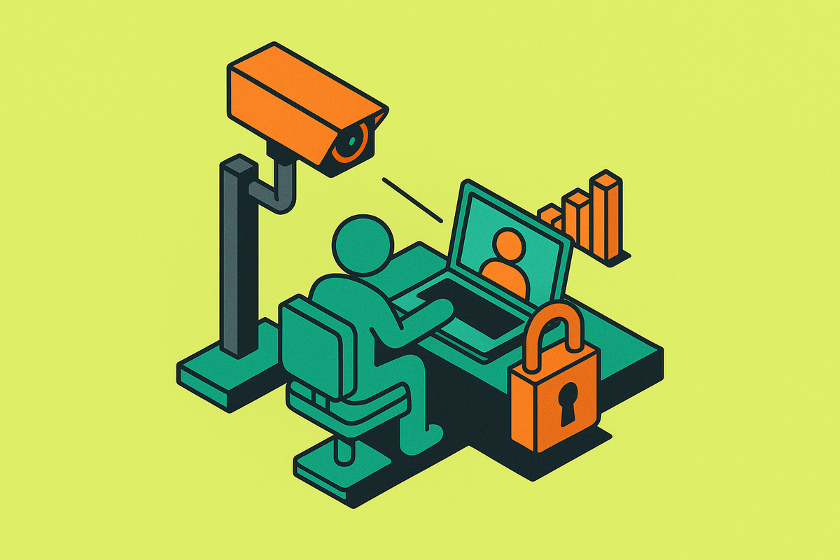 Cover illustration for “Privacy Risks of Employee Behavioral Monitoring at Scale”