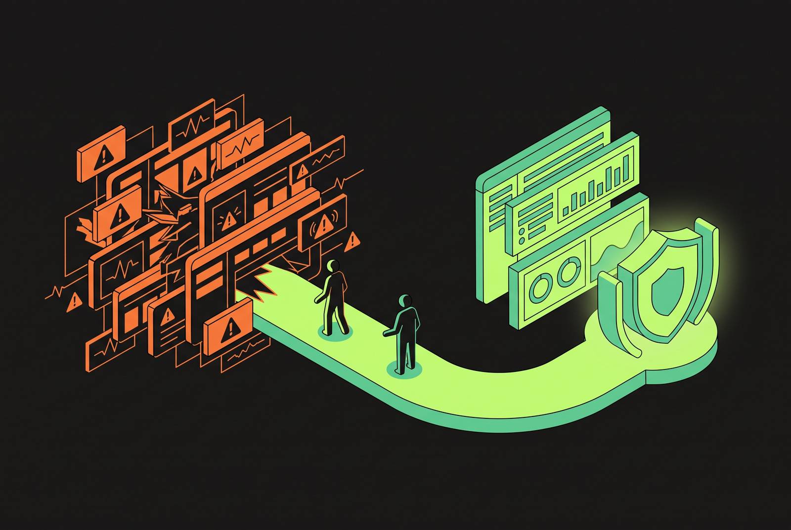 Cover illustration for “The Security Team's Exit Ramp From a UEBA Deployment Drowning in False Positives”