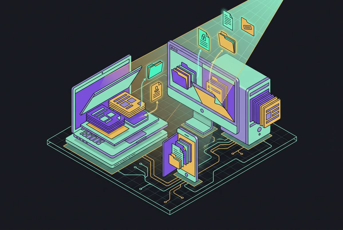 Cover illustration for “Endpoint Data Discovery for Sensitive Files on Employee Devices”