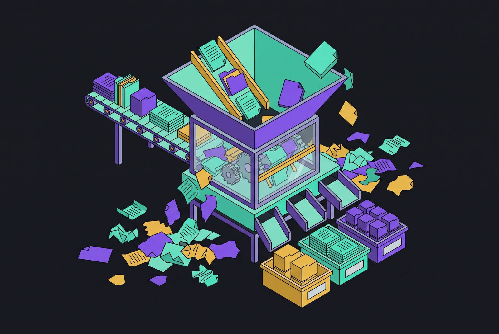 Cover illustration for “Why Auto-Classification Fails on Unstructured Enterprise Data”