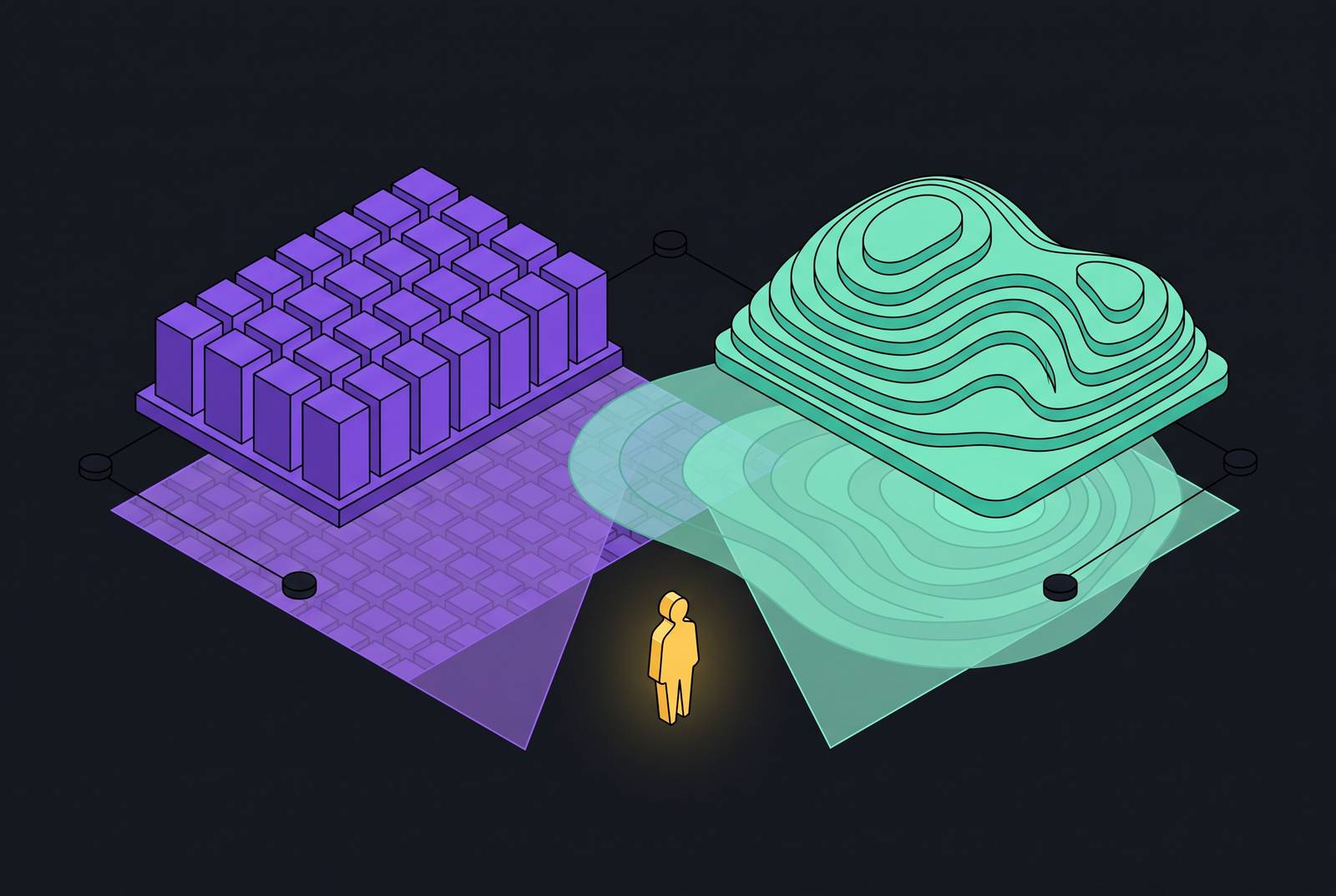 Cover illustration for “Mapping the Detection Coverage Difference Between Behavioral Baselines and Regex Libraries for Insider Threat”