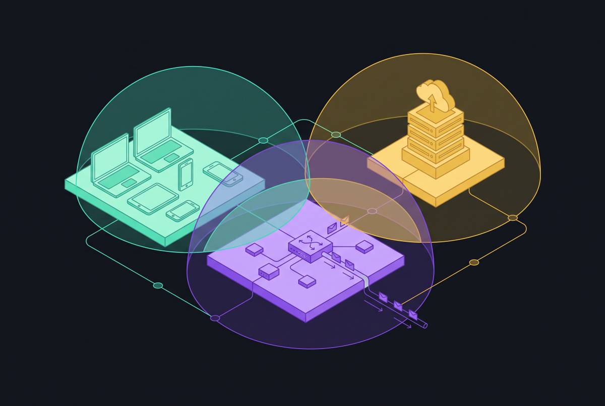 Cover illustration for “Endpoint, Network, and Cloud DLP Coverage Overlap and Gaps”