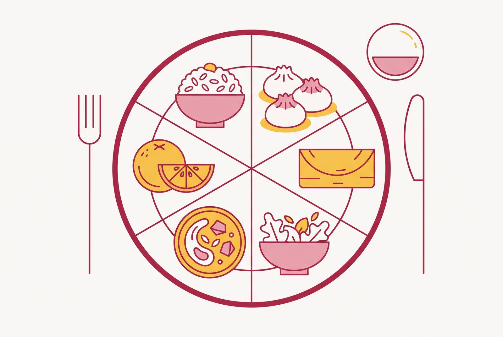 Cover illustration for “Religious and Cultural Dietary Requirements at Multicultural Australian Weddings”