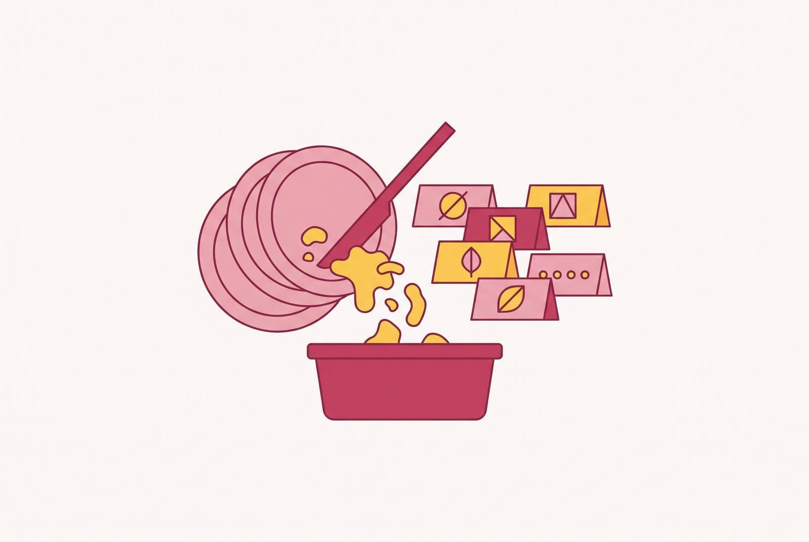 Cover illustration for “Food Waste at Australian Weddings and the Dietary Mismatch Problem”