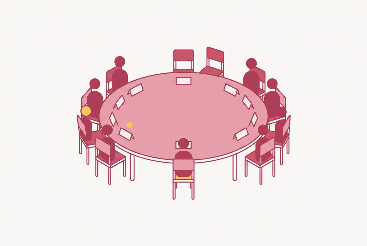 Cover illustration for “Blended Family Seating Politics at Australian Weddings”